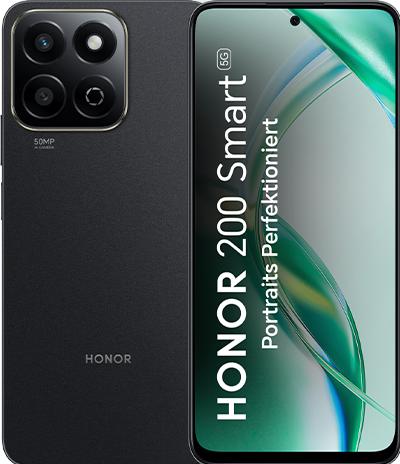 Produktbild Vodafone Honor 200 Smart 5G (256 GB, Midnight Black, 6.80", Dual SIM, 5G)