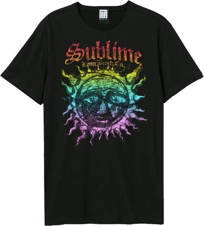 Actual product image Amplified Unisex Adult Ombre Sun Sublime T-Shirt (M)