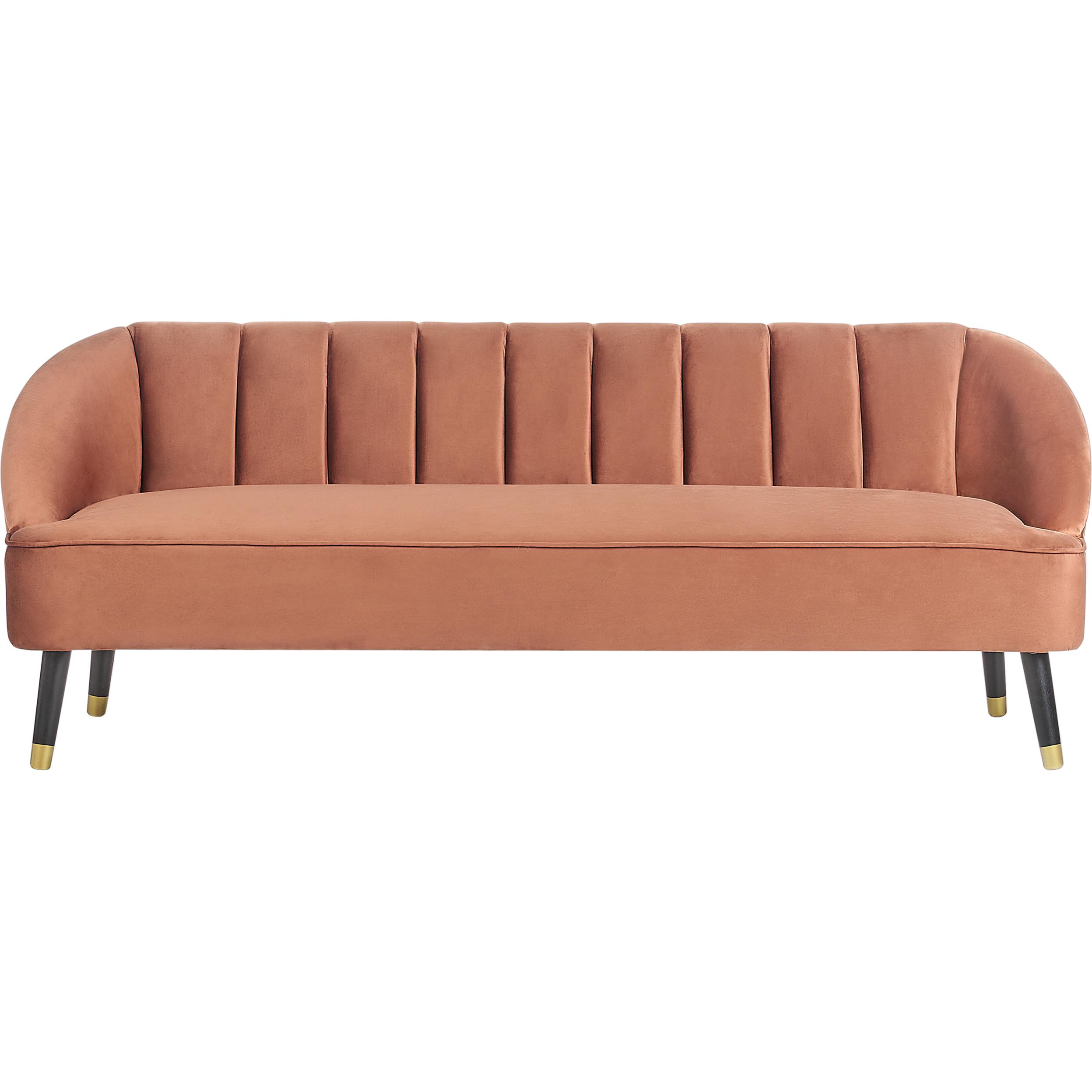 Beliani, Sofa, Alsvag (3-Sitzer)