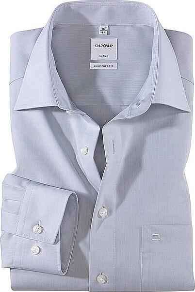 Olymp Hemd Luxor grau/ New Kent 1/1 arm Chambray Gr.46 (46)