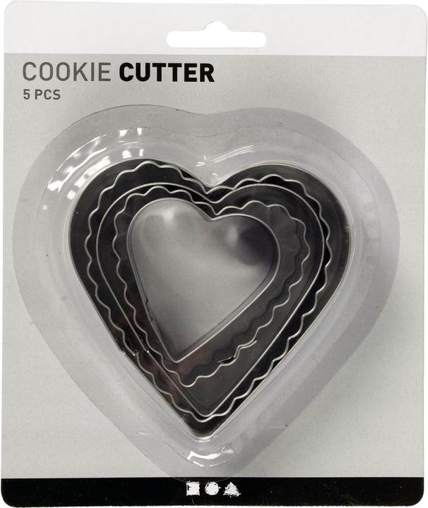Actual product image Creativ Company cookie cutter heart 8 cm, 5 pieces