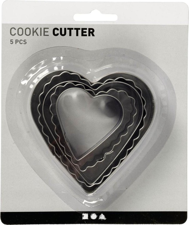 Image du produit Creativ Company coeur à l'emporte-pièce 8 cm, 5 pièces