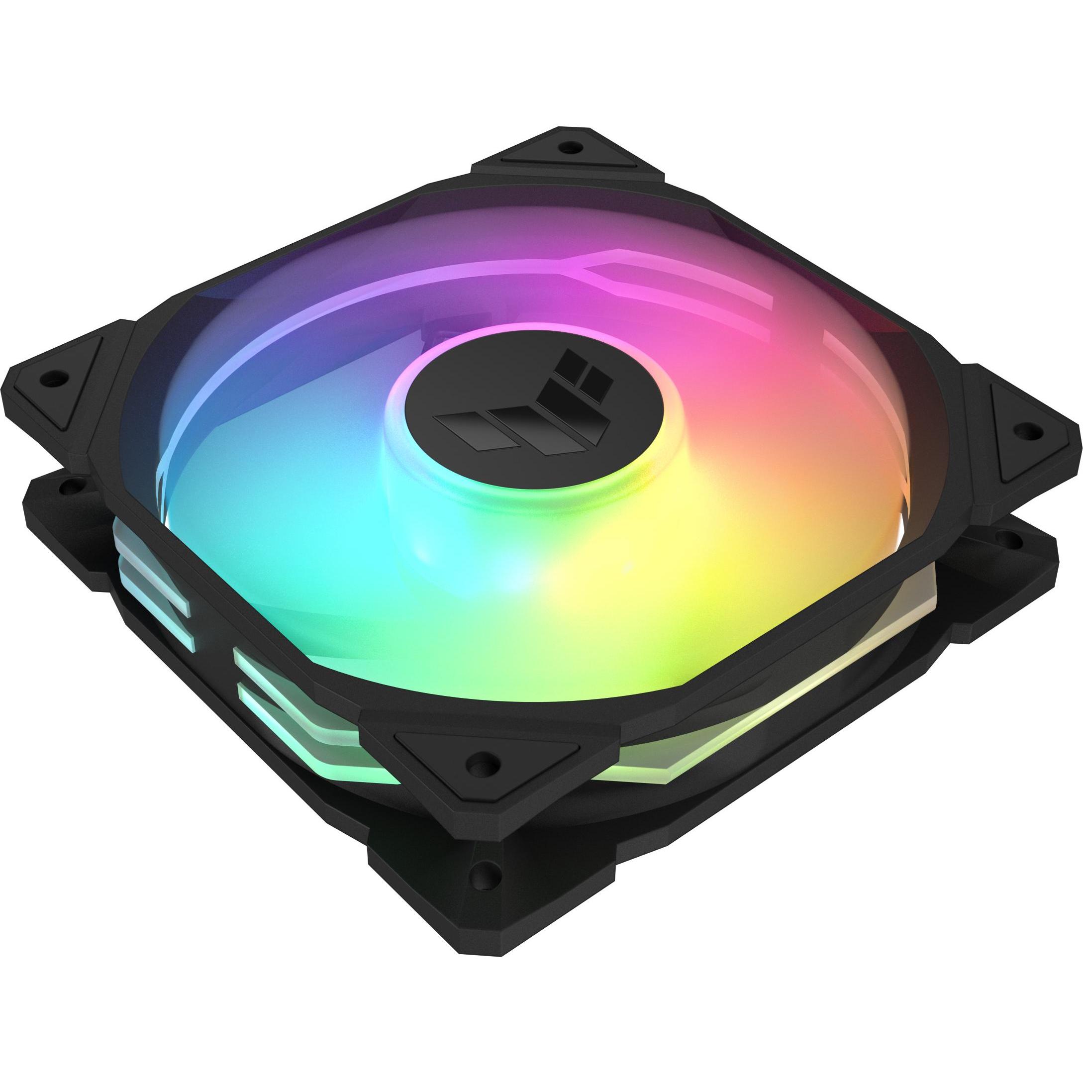 ASUS TUF Gaming TR120 ARGB Reverse Blade 3IN1 (120 mm, 3 x), PC Lüfter, Schwarz