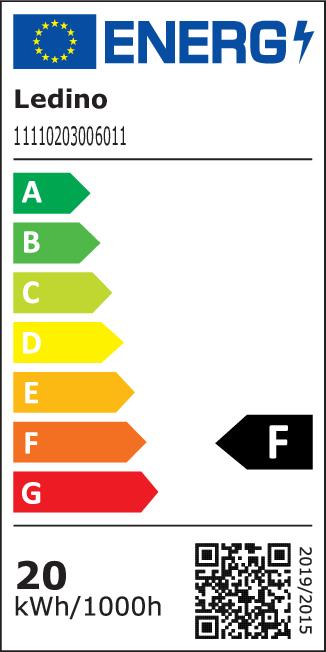 Energy Label Ledino LED spotlight Charlottenburg (1600 lm, IP65)