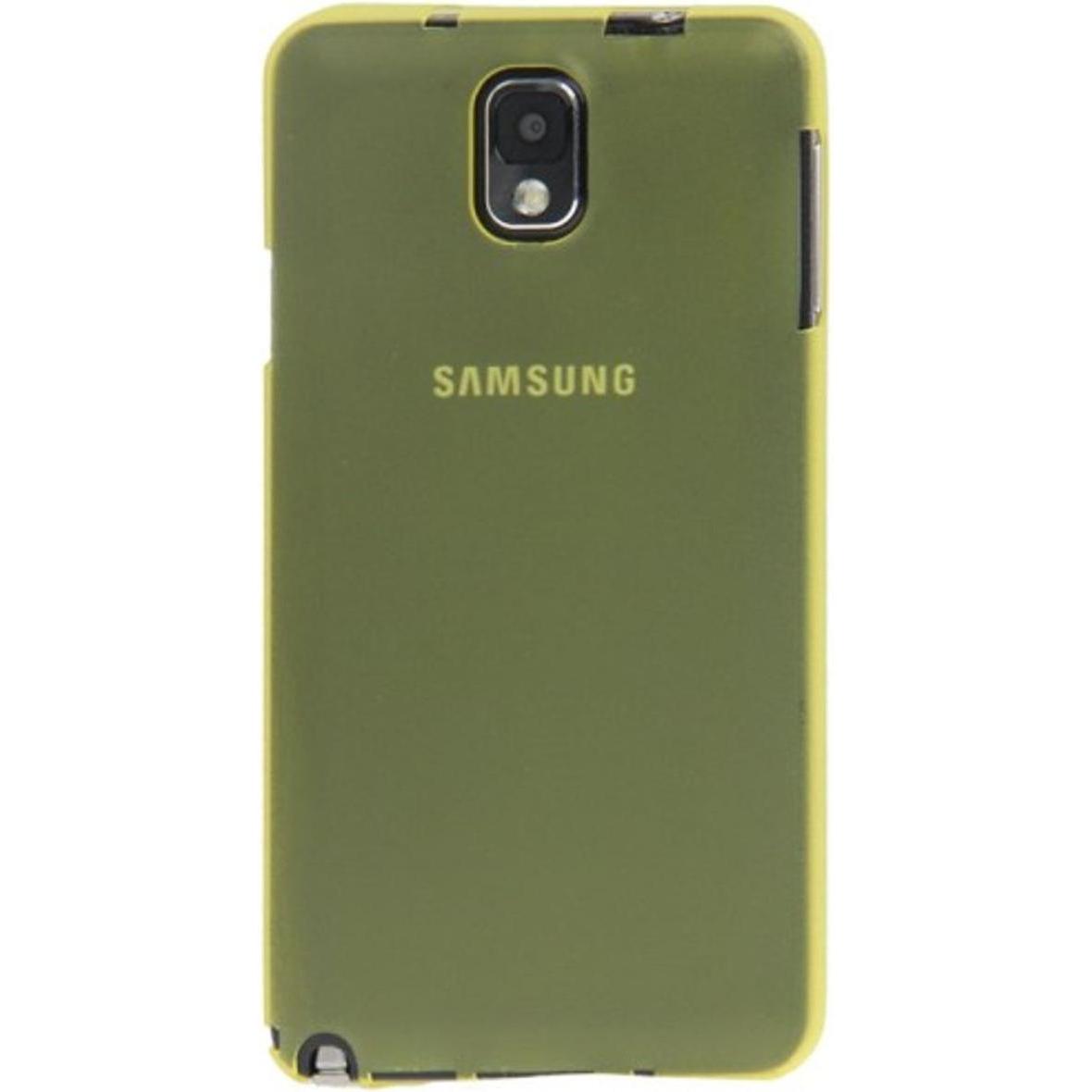 König Design Schutzhülle Case Ultra Dünn 0,3mm für Handy Samsung Galaxy Note 3 N9000 Gelb Transparent (Samsung Galaxy No...