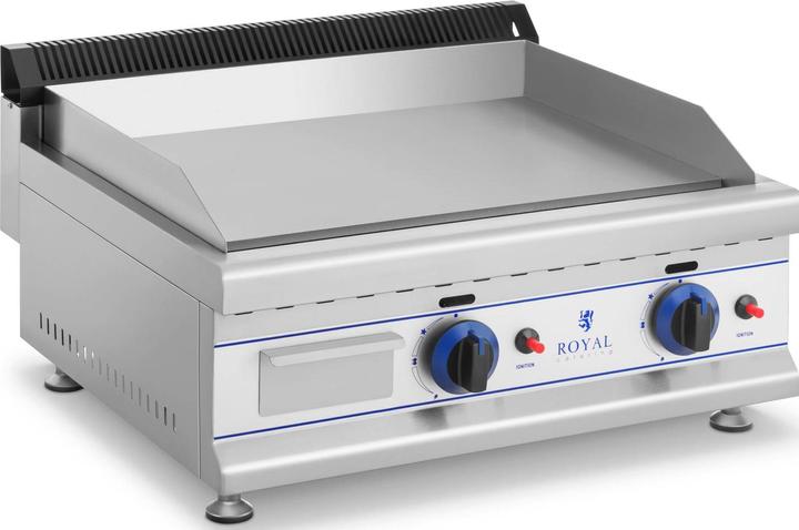 Royal Catering Grill Gasgrill Gasbräter Griddleplatte Grillplatte Griddle Bratplatte Bräter Gas (3 kW)