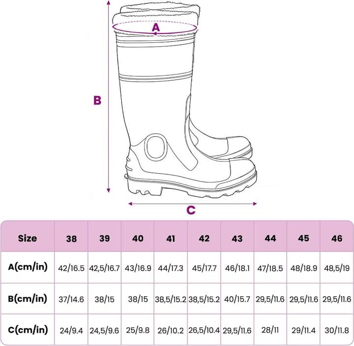 Actual product image vidaXL Gummistiefel (39)