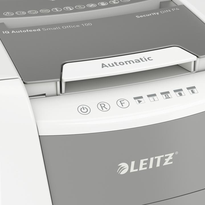 Actual product image Leitz Shredder IQ Autofeed Small Office 100 particle cut 34 l (Particle cut)