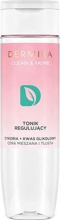 Produktbild Dermika Clean & More Tonic Regulating Mixed Skin And Oily Chicory & Glycolic Acid 200Ml (Gesichtswasser, 200 ml)