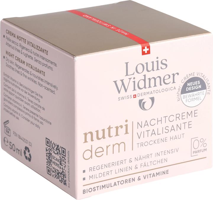 Image du produit Widmer Louis Nutriderm Nachtcreme Vitalisante ohne Parfum 50 ml (50 ml, Crème de nuit)