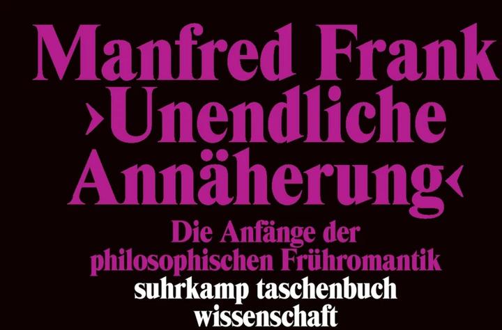 Produktbild »Unendliche Annäherung« (Deutsch, Manfred Frank, 1997)