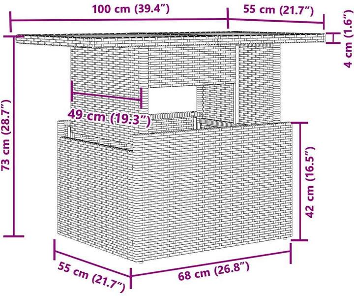 Produktbild vidaXL Garten Sofagarnitur