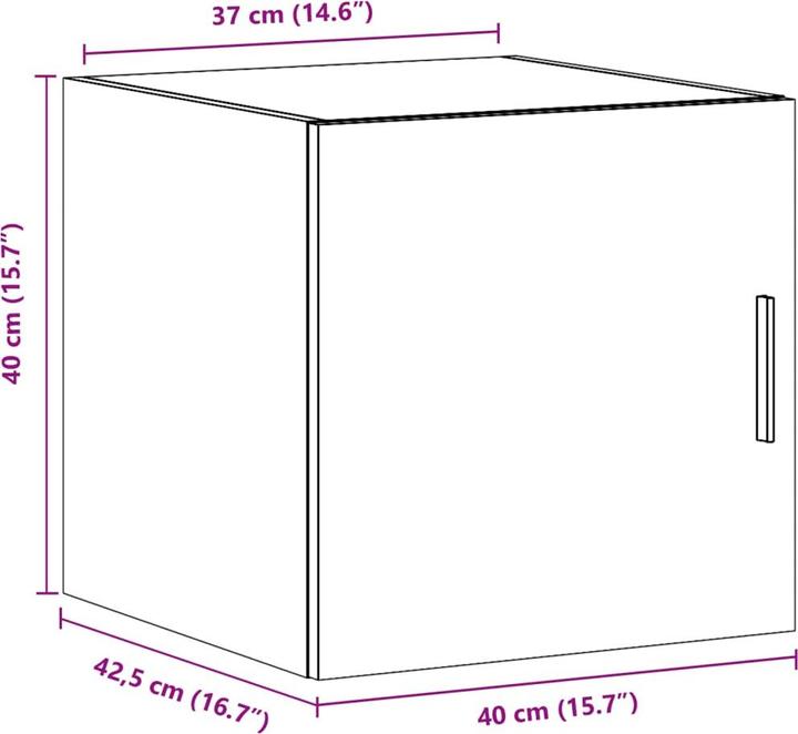 Image du produit vidaXL Armoire murale (40 x 42.50 x 40 cm)