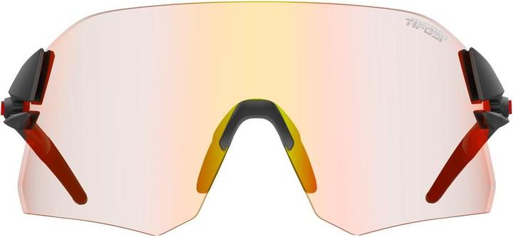 Actual product image MGA Tifosi Rail Clarion Matte Black Glasses (1 Mieszkło Clarion Red Photochrom 74% -14% Light (matt black, Clarion Red Fototec)