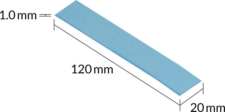 Produktbild Arctic TP-3 (120x20mm, t:1.0mm) Pack of 4pcs (1 mm, 6 W/m K)