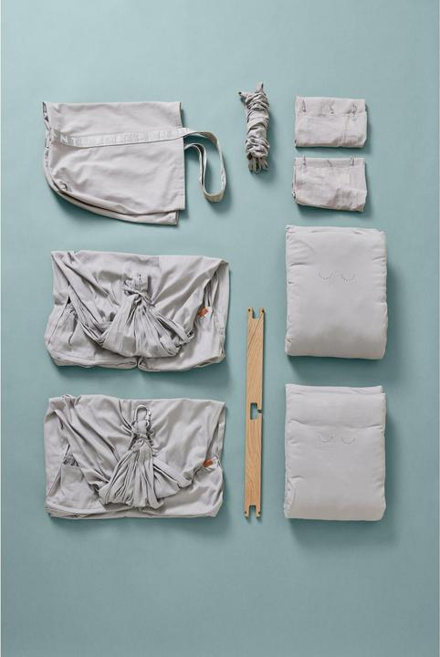 Produktbild Membantu Set mit Ständer mit Federwiege Zwillinge Premium und Motor LeeLo01 (Cozy Cradle)