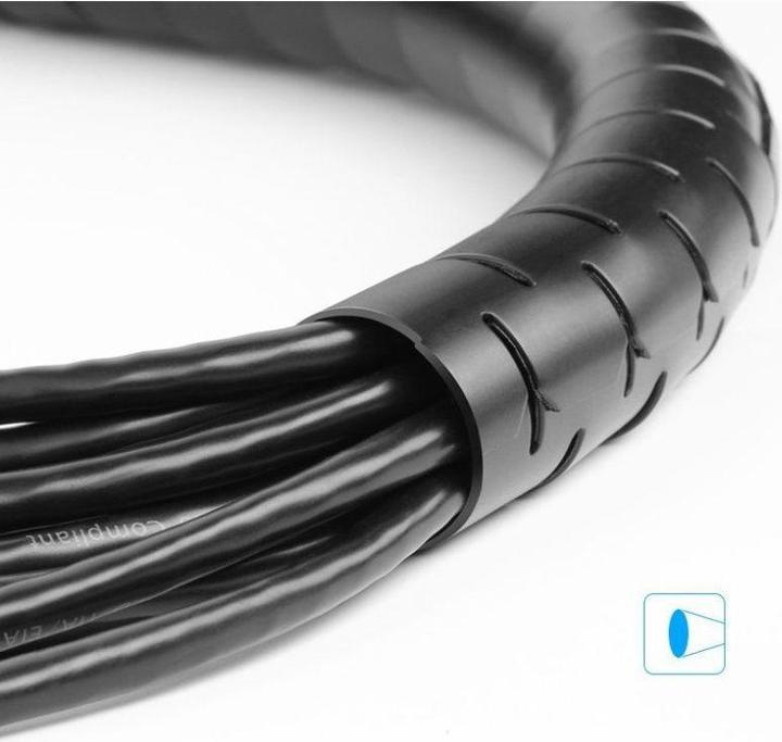 Immagine prodotto Ugreen Canalina flessibile per cavi Gestione delle cerniere per cavi 5m (Tubo a spirale per cavi, 500 cm)