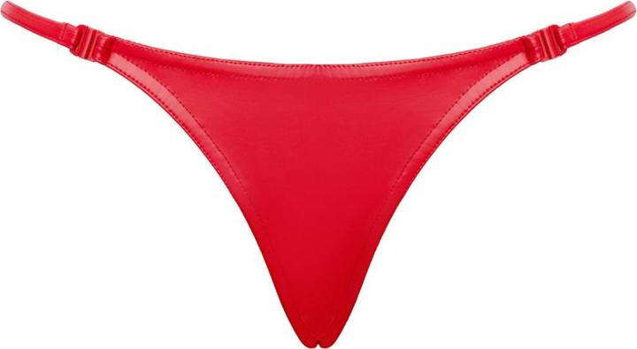 Actual product image Noir Handmade – Powerwetlook Thong – Red (S)