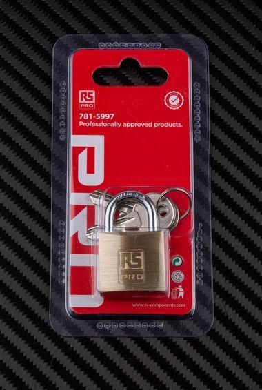 Produktbild RS PRO Solid Brass Padlock 30 mm