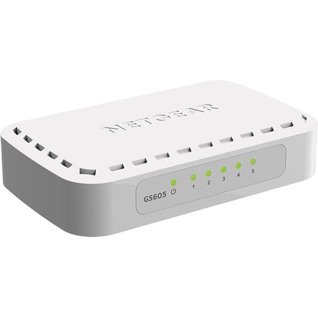 Netgear GS605-400PES Switch di rete non gestito L2 Gigabit Ethernet 101001000 Bianco, Switch di rete, Bianco
