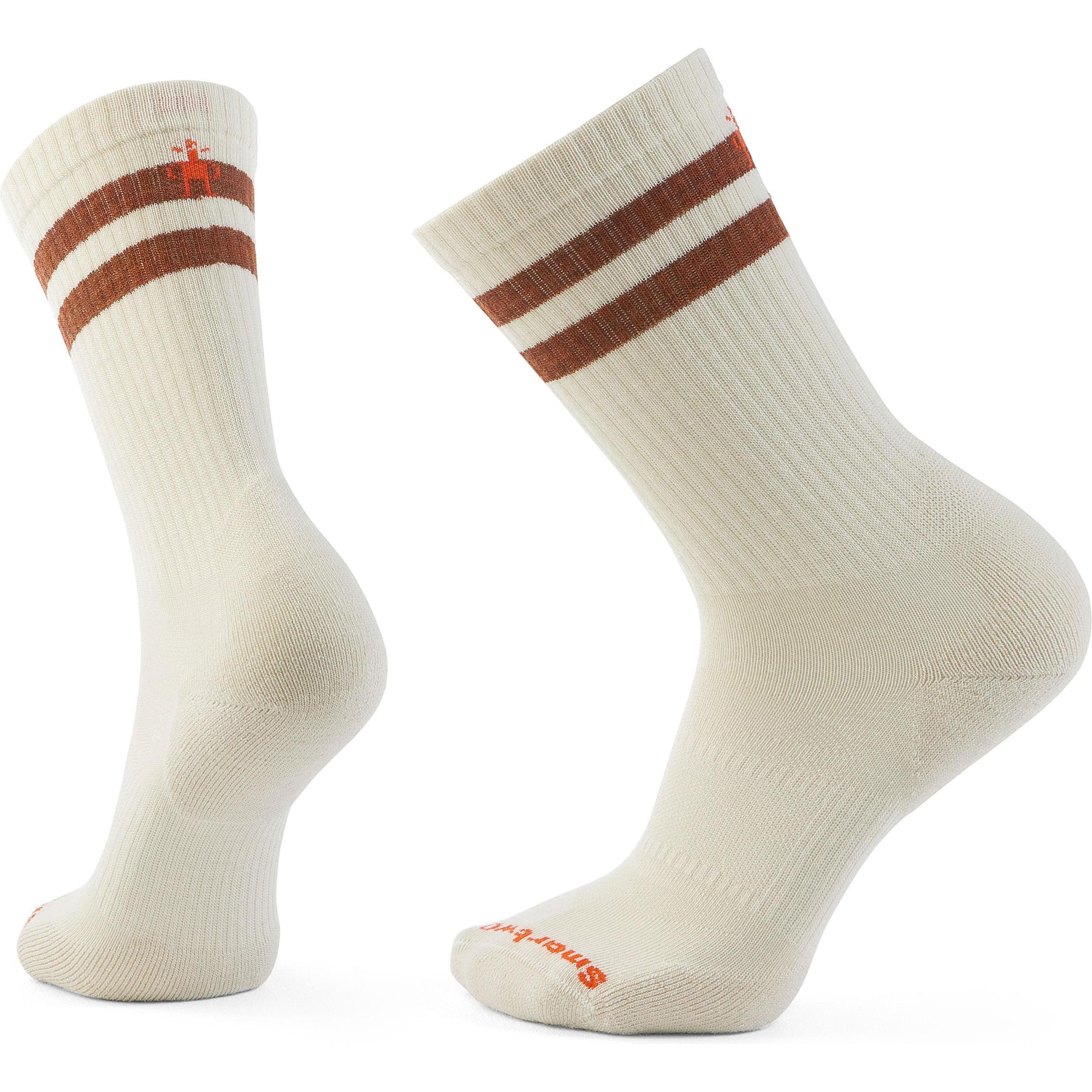 Smartwool, Herren, Sportsocken, Everyday Athletic Striped Crew Socks (34 - 37), Beige