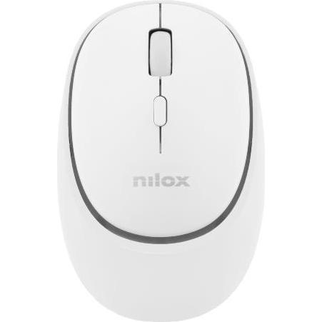 Nilox Mouse Wireless Dual Silent Bianco (Senza fili), Mouse, Bianco