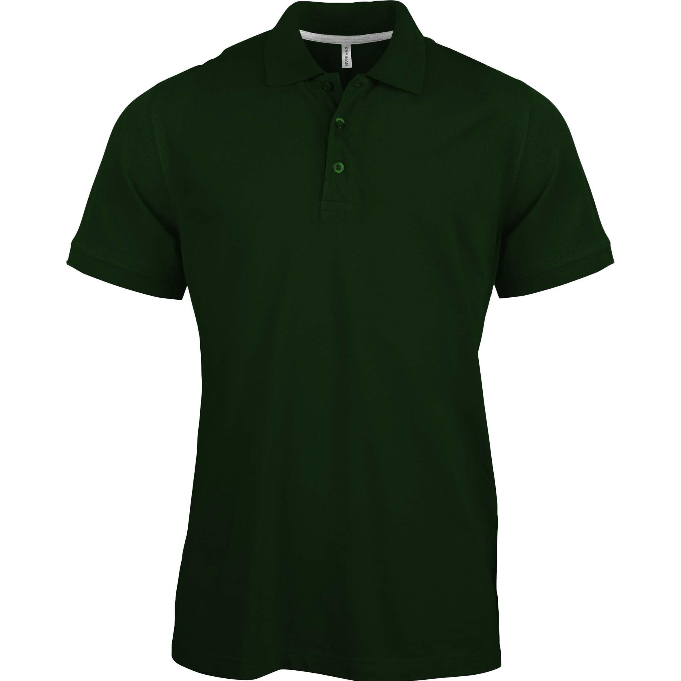 Kariban, Herren, Shirt, Kurzärmeliges Polo-Shirt, Grün, (M)