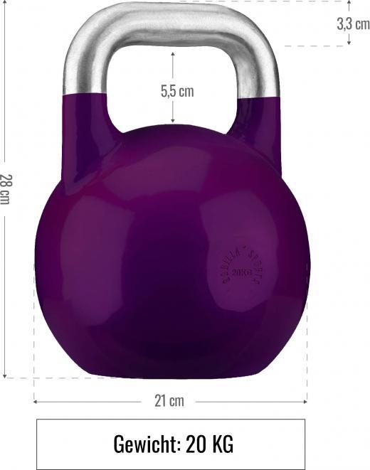 Produktbild Gorilla Sports Kettlebell Competition (1 x 40 kg, 1 x 32 kg, 1 x 20 kg, 1 x 24 kg, 1 x 28 kg, 1 x 8 kg, 1 x 16 kg, 1 x 12 kg)