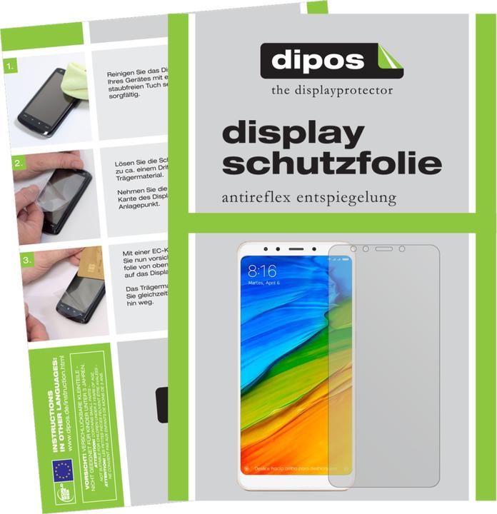 Pellicola Protettiva Antiriflesso Dipos Per Xiaomi Redmi 5 Plus, Confezione Da 6, Opaca E Anti-impronta, Made In Germany