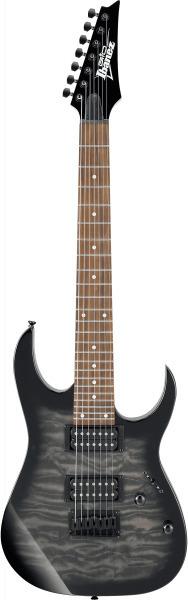 Actual product image Ibanez gitaar GRG7221QA-TKS Transparant Black Sunburst 7-string (Classical guitar, Quilted Art Grain maple top on a poplar body)