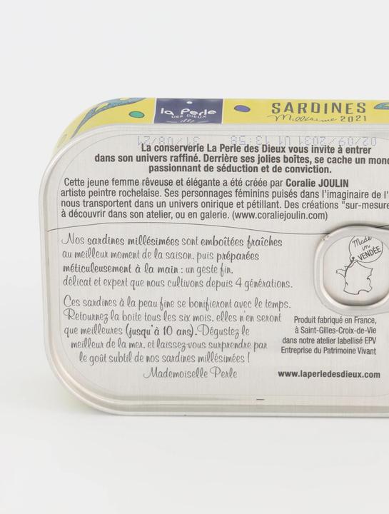 Immagine prodotto La Perle des Dieux Sardine d'epoca 2021Joulin (115 g)