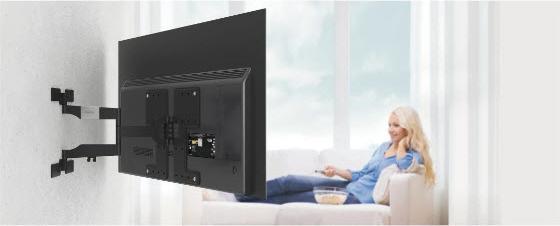 Produktbild Hama TV-Wandhalterung, OLED, flach, schwenkbar, ausziehbar, 229cm (90") bis 50kg (Wand, 50 kg, 37" - 90")