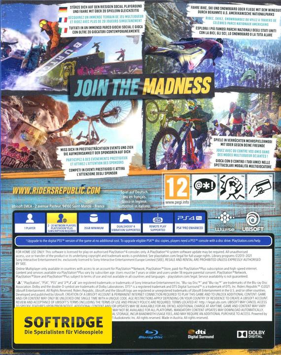 Produktbild Ubisoft Riders Republic (PS4, Multilingual)