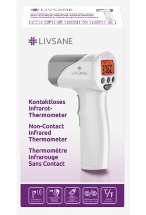 Actual product image Livsane Contactless infrared thermometer (Forehead, Non-contact)