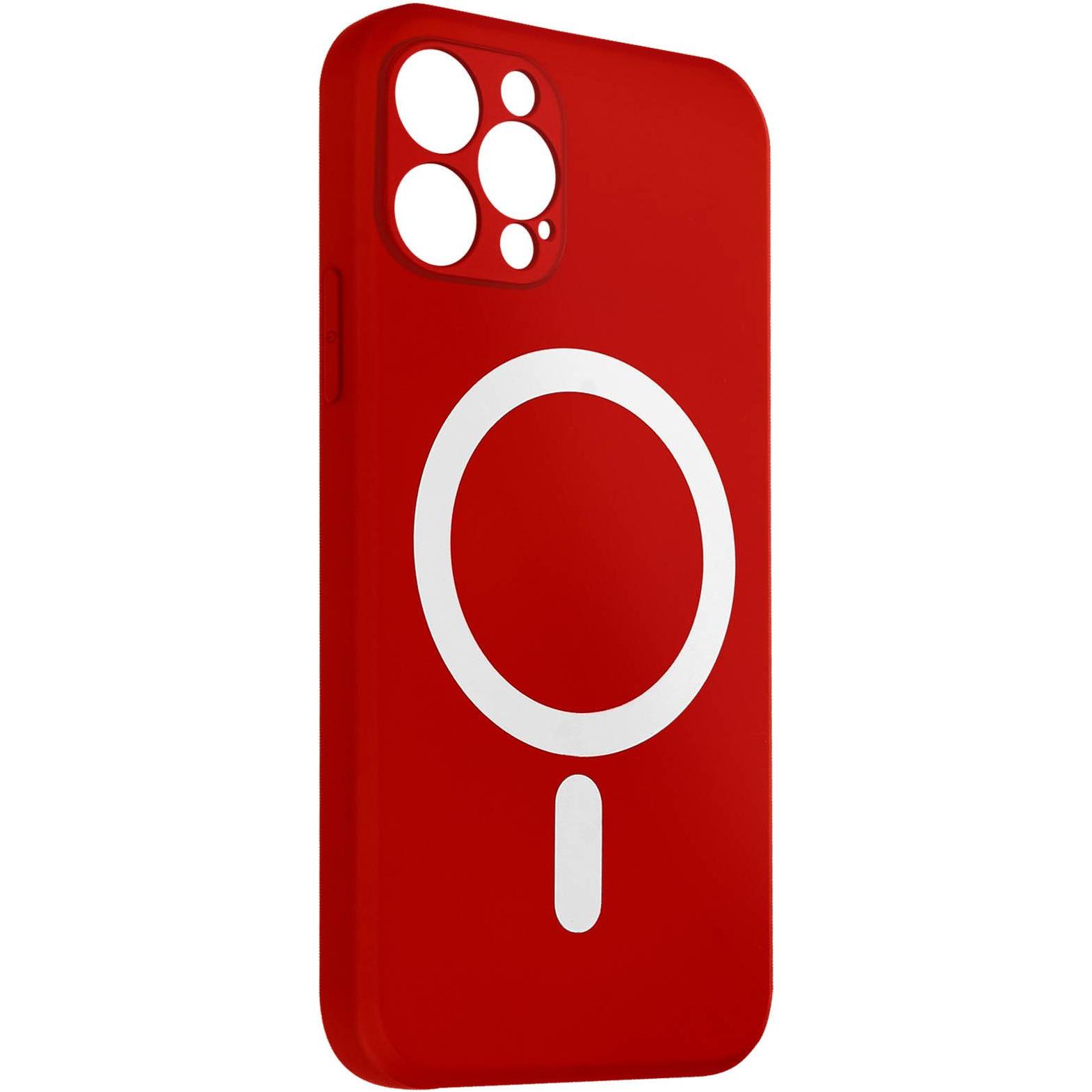 Thumbnail - Avizar MagSafe Soft Touch Handyhülle Series (Apple iPhone 12 Pro), Smartphone Hülle, Rot