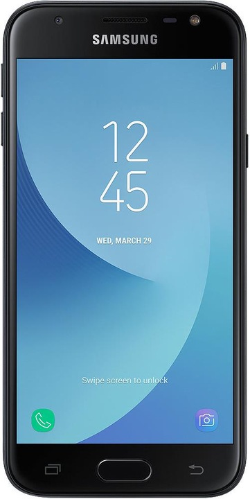 Actual product image Samsung Galaxy J3 (2017) Duos (16 GB, Black, 5", Dual SIM + SD, 13 Mpx, 4G)