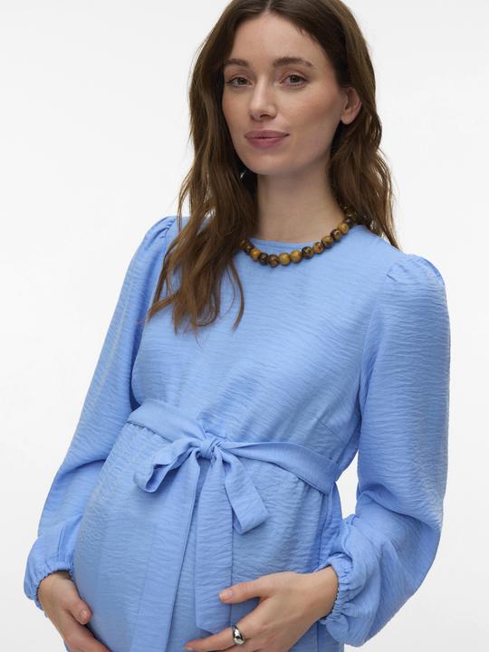 Immagine prodotto Mamalicious Normal geschnitten Rundhals Elastische Bündchen Puffärmel Top Bluse (L)
