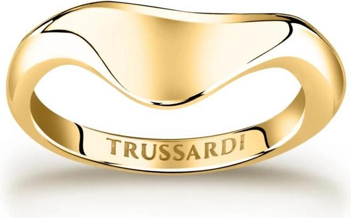 Immagine prodotto Trussardi Anello moderno in acciaio placcato oro T-Design TJAXA07 - Circuito: 54 mm (54)