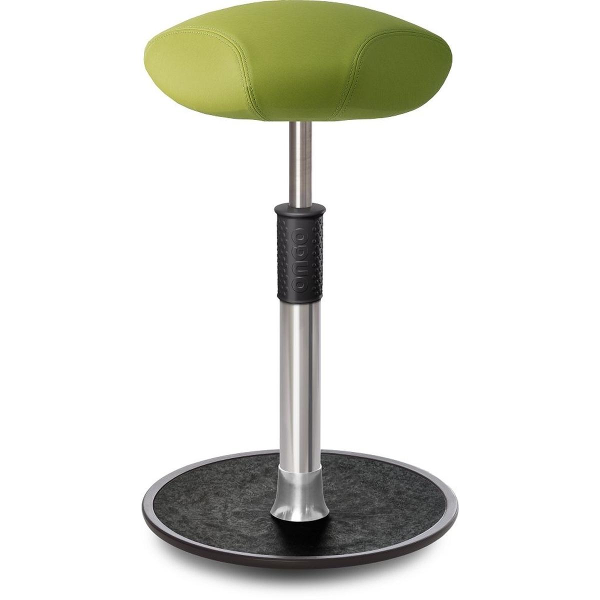 Ongo, Bürostuhl, Sitz- Stehhocker Free Tall Triangel skai Nature Base Hellgrün Chrom /schwarz