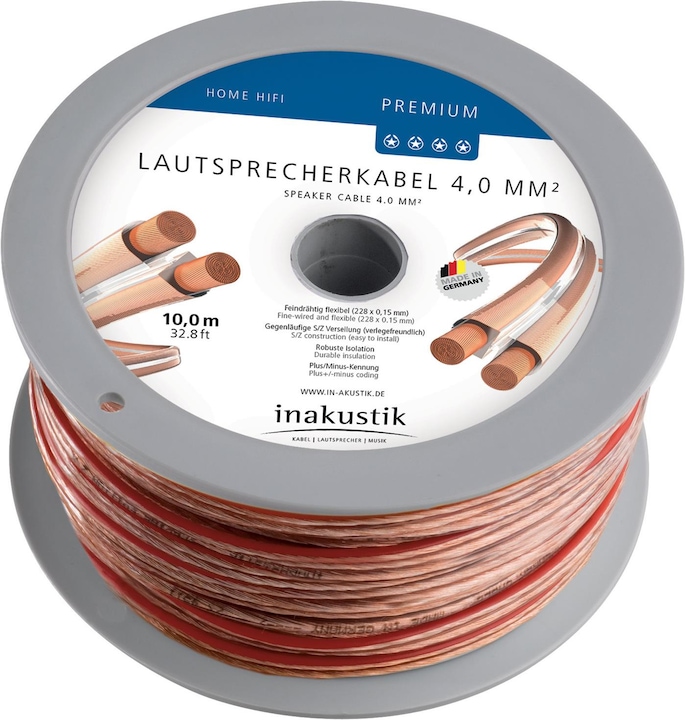 Inakustik Premium (10 m, 4 mm².)