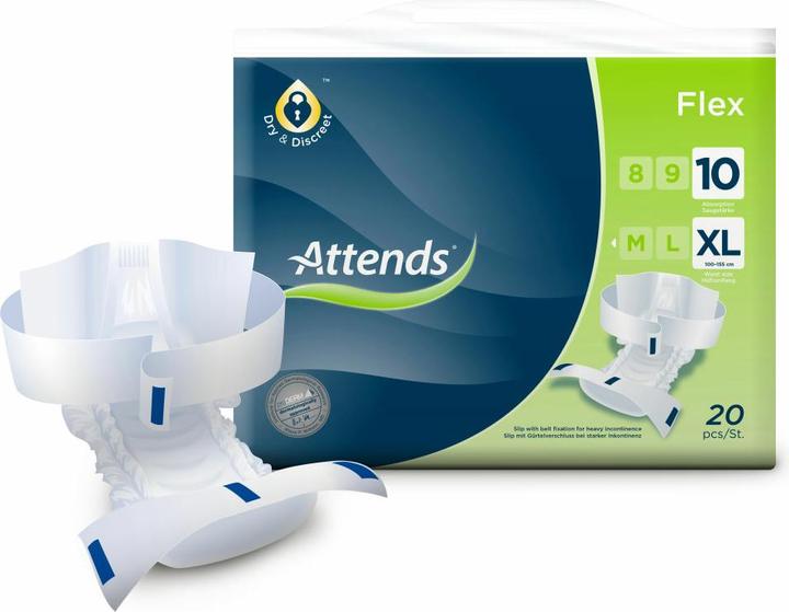 Actual product image Attends Flex 10 (20 x, Large plus)