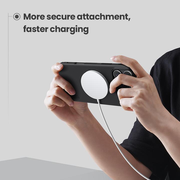 Produktbild Nillkin Super Frosted Shield Pro Magnetic Case for iPhone 16 Pro Max - black (Apple iPhone 16 Pro Max)