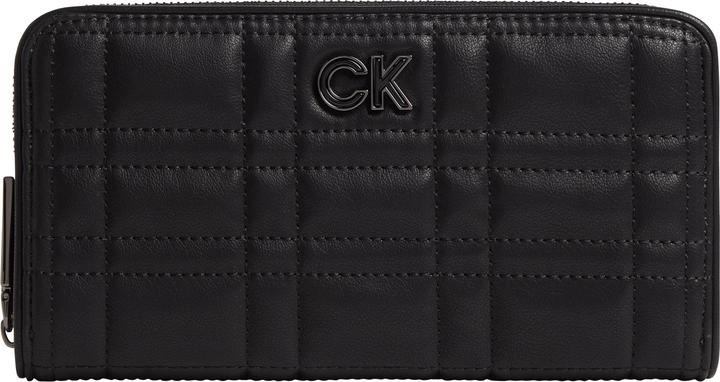 Actual product image Calvin Klein Re-Lock Quilt Zip Around Wallet L CK Black