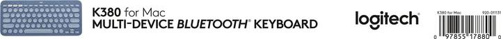 Produktbild Logitech K380 FOR MAC MULTI-DEVICE BT (Eng. Int., Kabellos)