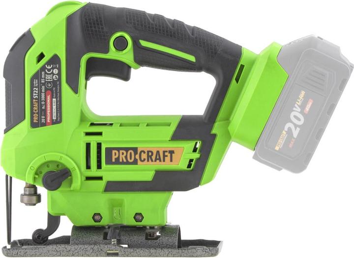 Produktbild Procraft ST22 Akku Stichsäge 20 V 80 mm Brushless + 1x Akku 4,0 Ah - ohne Ladegerät