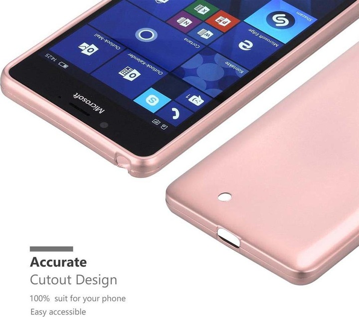 Produktbild Cadorabo TPU Matt Metallic Cover (Nokia Lumia 950 XL)