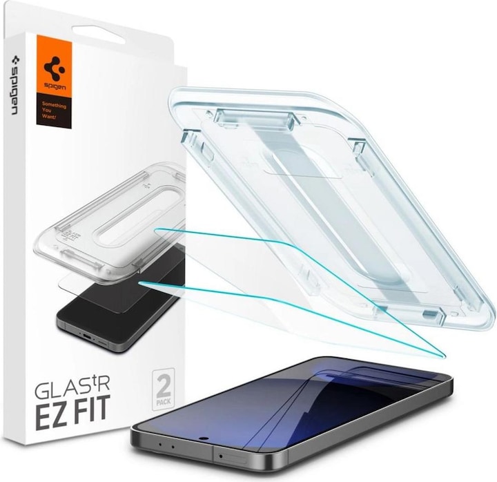 Productafbeelding Spigen GLAS.tR EZ Fit Galaxy S24 FE Scherm Beschermer (2 Stuk, Samsung Galaxy S24 FE)