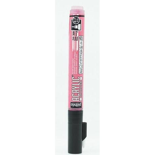 Pebeo, Marker, Acrylic Marker Extra Dünn Rundspitze 0,7mm (Rosa, 0.70 mm)