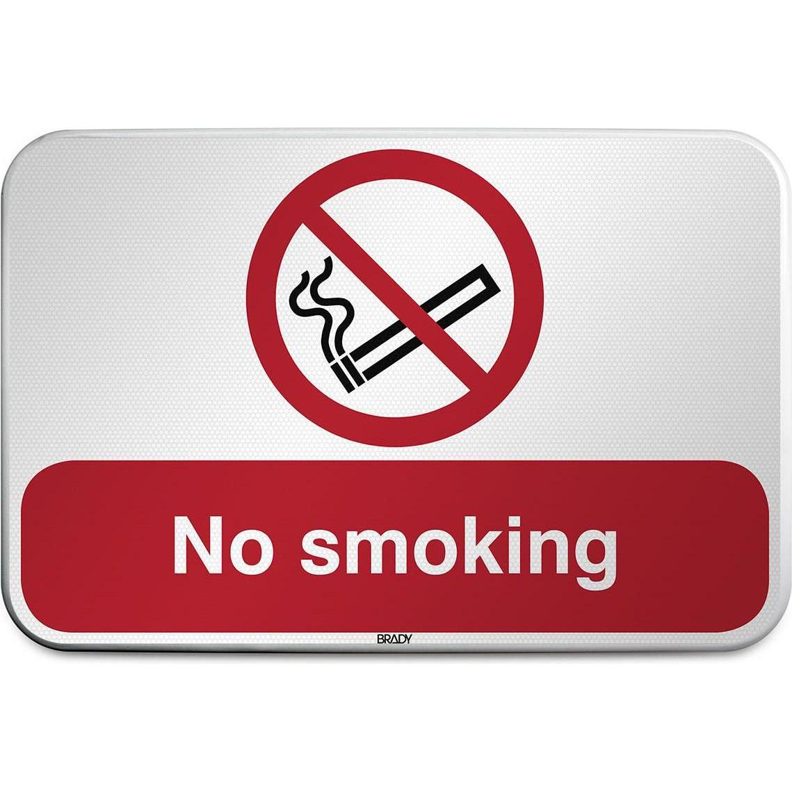 Thumbnail - Brady, Sicherheitskennzeichnung, ISO Safety Sign - No smoking