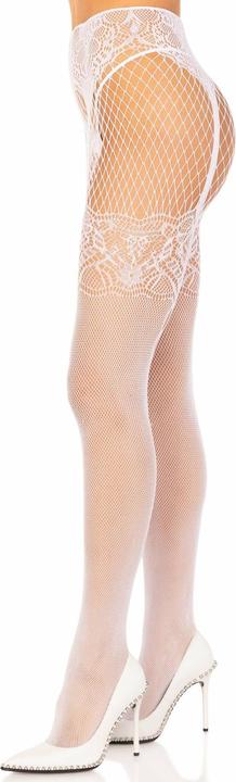 Leg Avenue Collants Résille Avec Couture Dorsale (Taille unique)